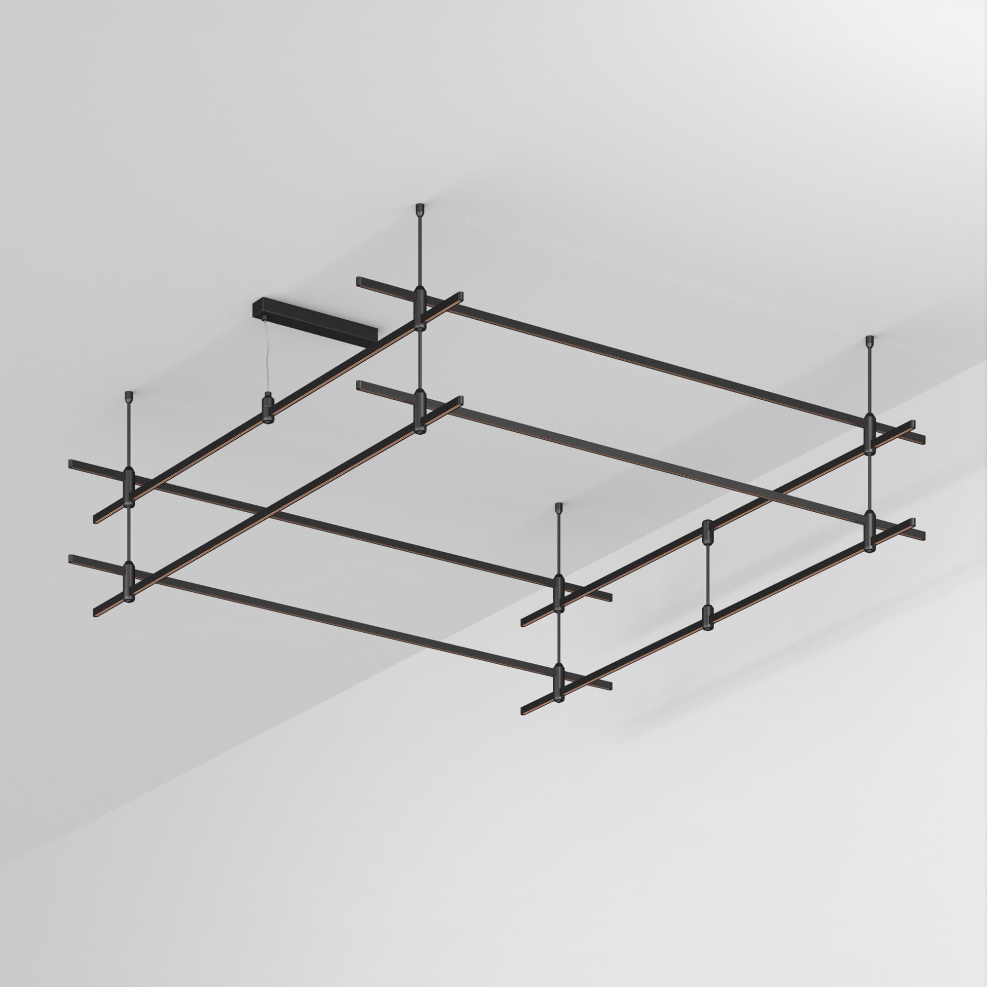 Трек ART-APRIORI-QUADRAT-2-ROD-400-2000x2000 (BK) (ARL, IP20 металл, 3 года)