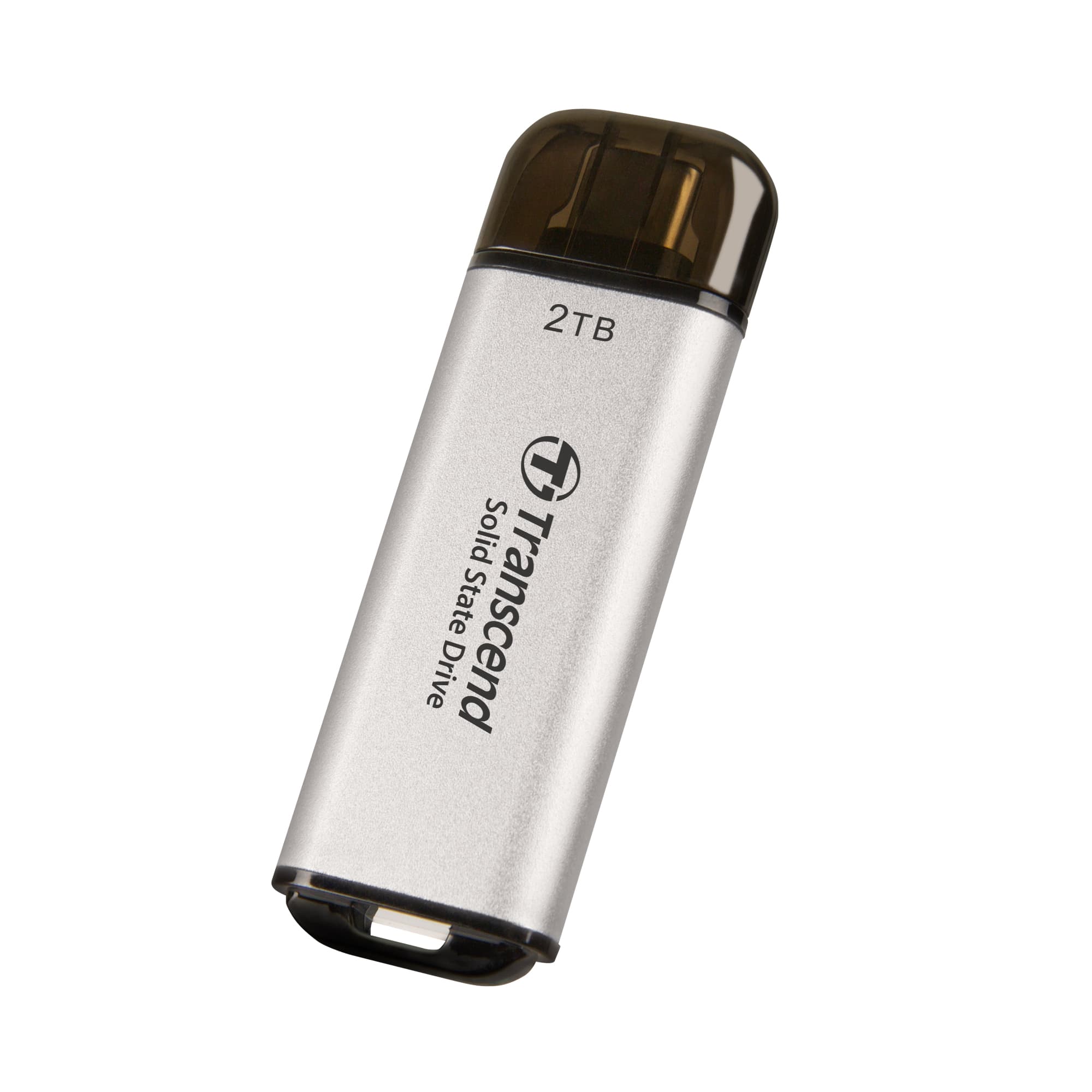 Накопитель твердотелый SSD 2TB ESD300, USB 3.2 Gen 2, USB Type-C, серебристый