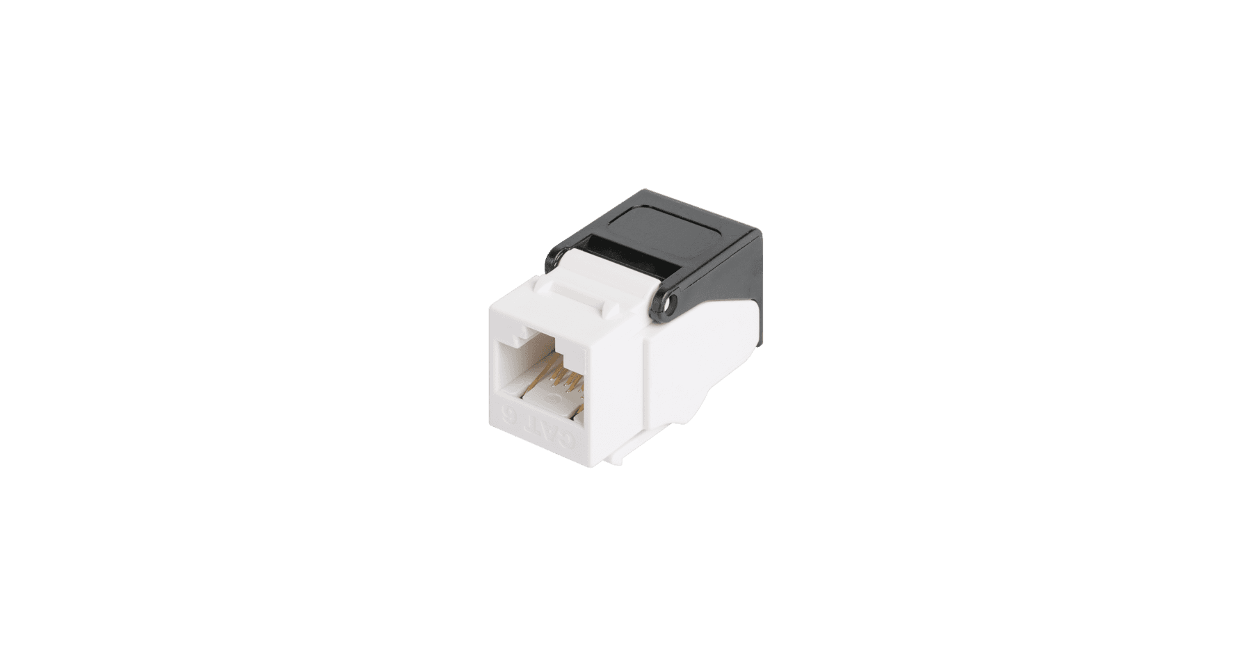Модуль Keystone, Кат.6, RJ45/8P8C, самозажимной, неэкраннированный, белый