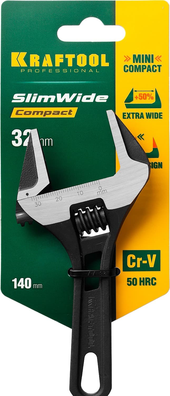Ключ разводной SlimWide Compact, 140 / 32 мм