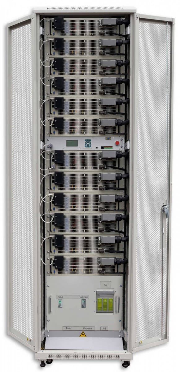 Источник бесперебойного питания Online RUPO-3 90000 ВА/90000 Вт без АКБ Tower Ethernet, USB, RS-232, Wi-Fi, SMS-оповещение (опционально) клеммы