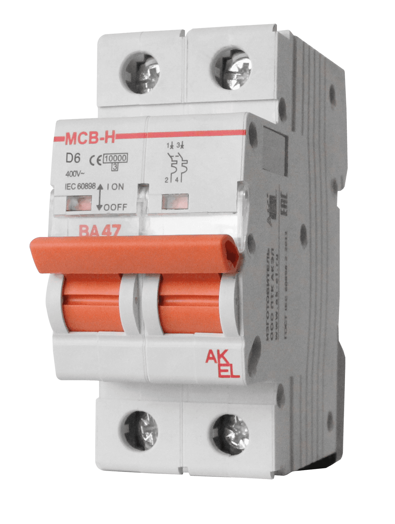 Выключатель автоматический ВА47-MCB-H-2P-D25-AC 2P/25A/D/10кА