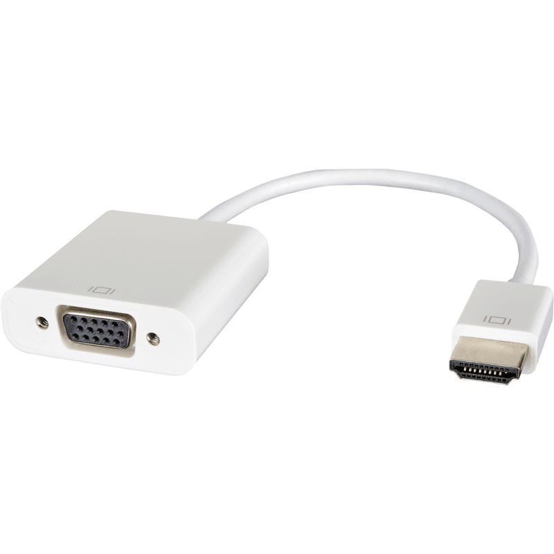 Переходник HDMI на VGA, белый