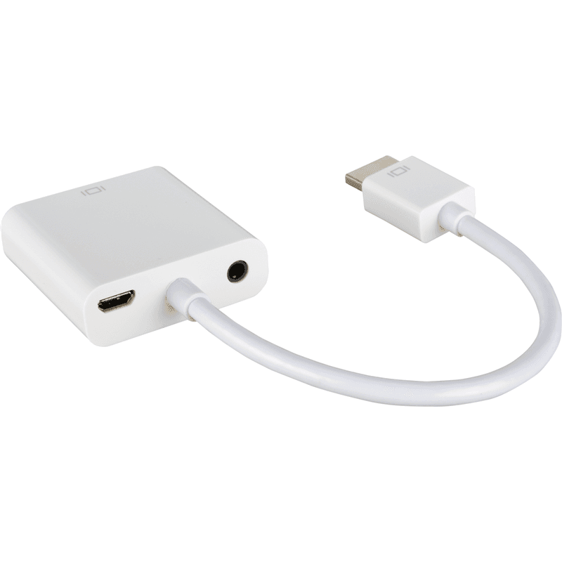 Переходник HDMI на VGA, белый