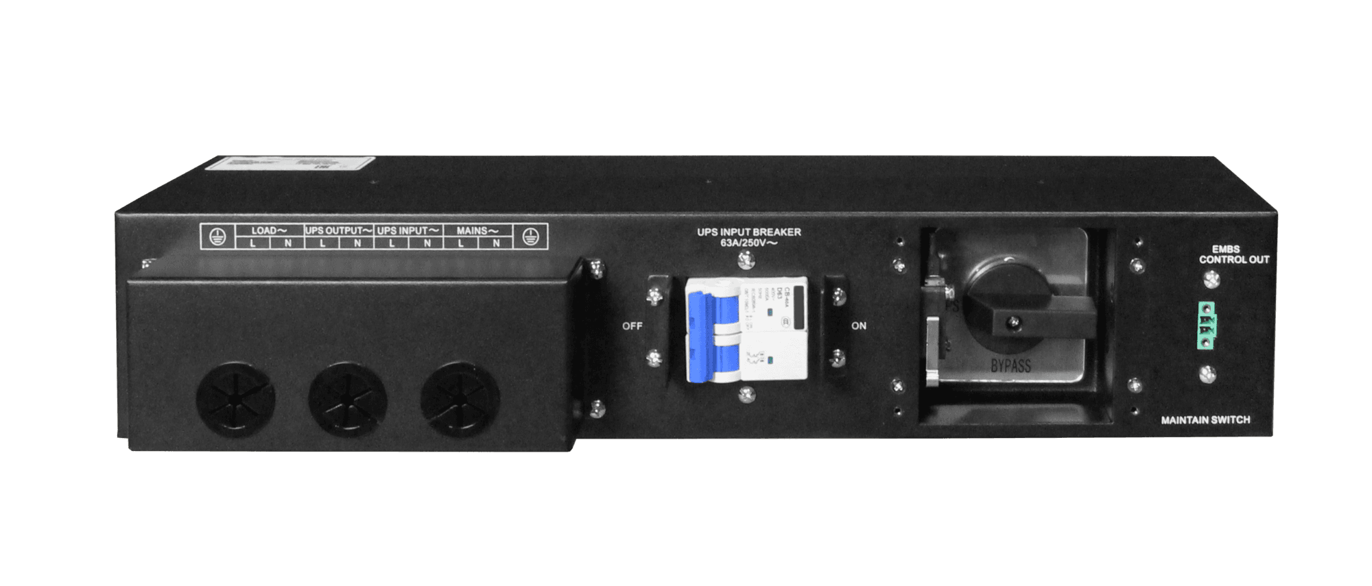 Байпас ручной внешний EMBS63A-711v4, 63A, исполнение Rack
