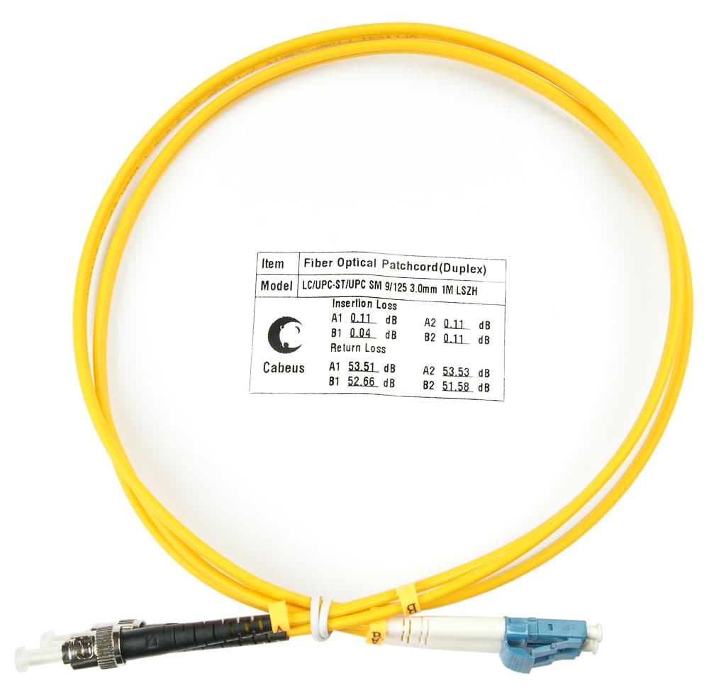 Патч-корд оптический duplex 1,5м LC-ST 9/125 sm LSZH