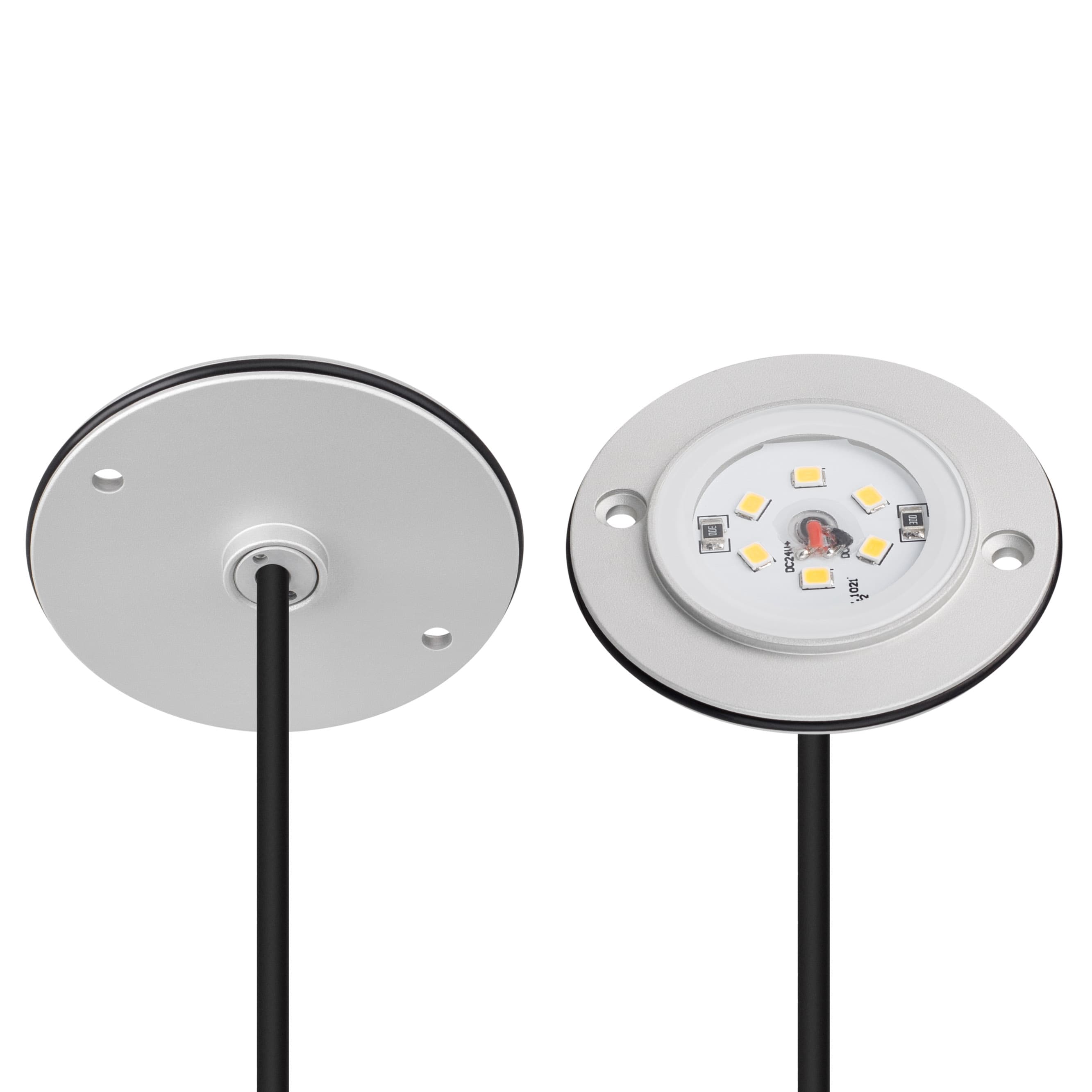 Светильник ART-DECK-LAMP-R56-3W Warm3000 (SL, 120 deg, 24V) (IP67 Металл, 3 года)
