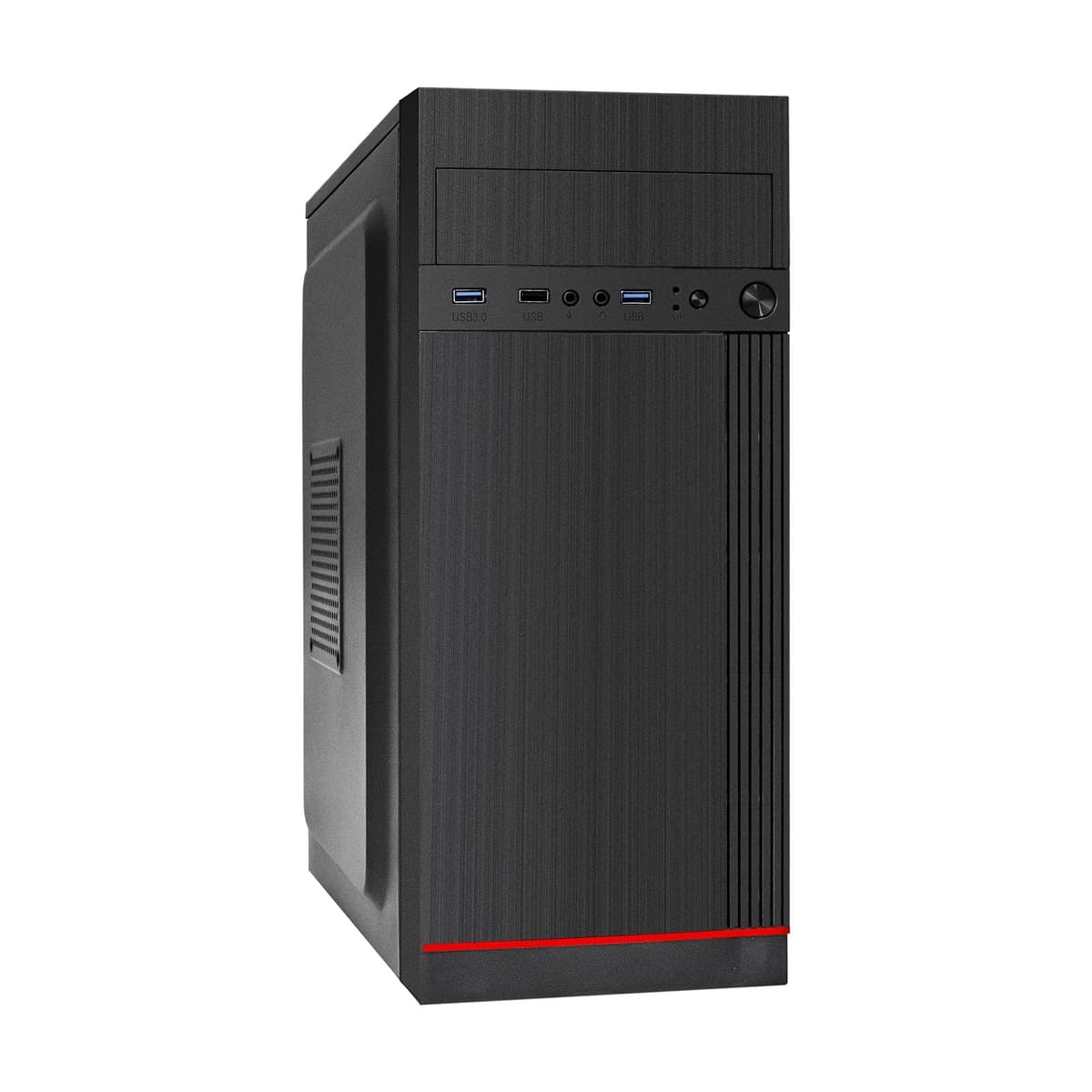 Корпус для ПК, Miditower, ATX, БП 450W, 1xUSB + 2xUSB 3.0, аудиопорты, чёрный