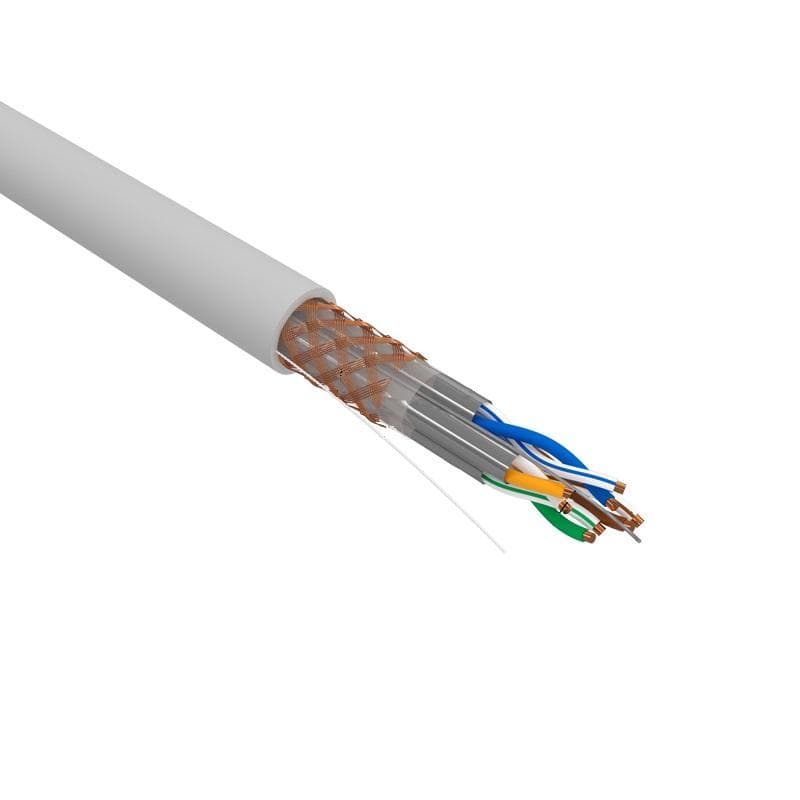 Витая пара S/FTP CAT 6A ZH нг(А)-HF 4х2х0 575мм 23AWG INDOOR SOLID серый 305м PRO