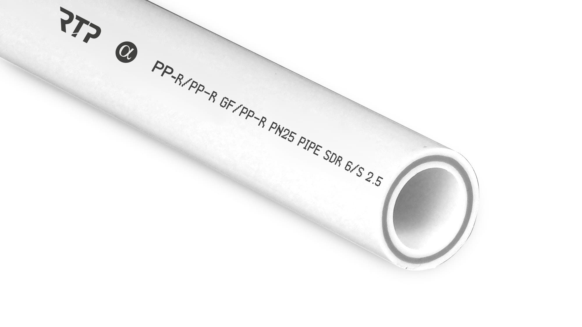 Труба PPR/GF/PPR  75х12,5 PN25 белый 4м РТП