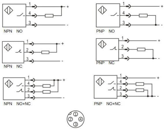 Индуктивный датчик Lanbao LE40XZSN40DPRY-E2