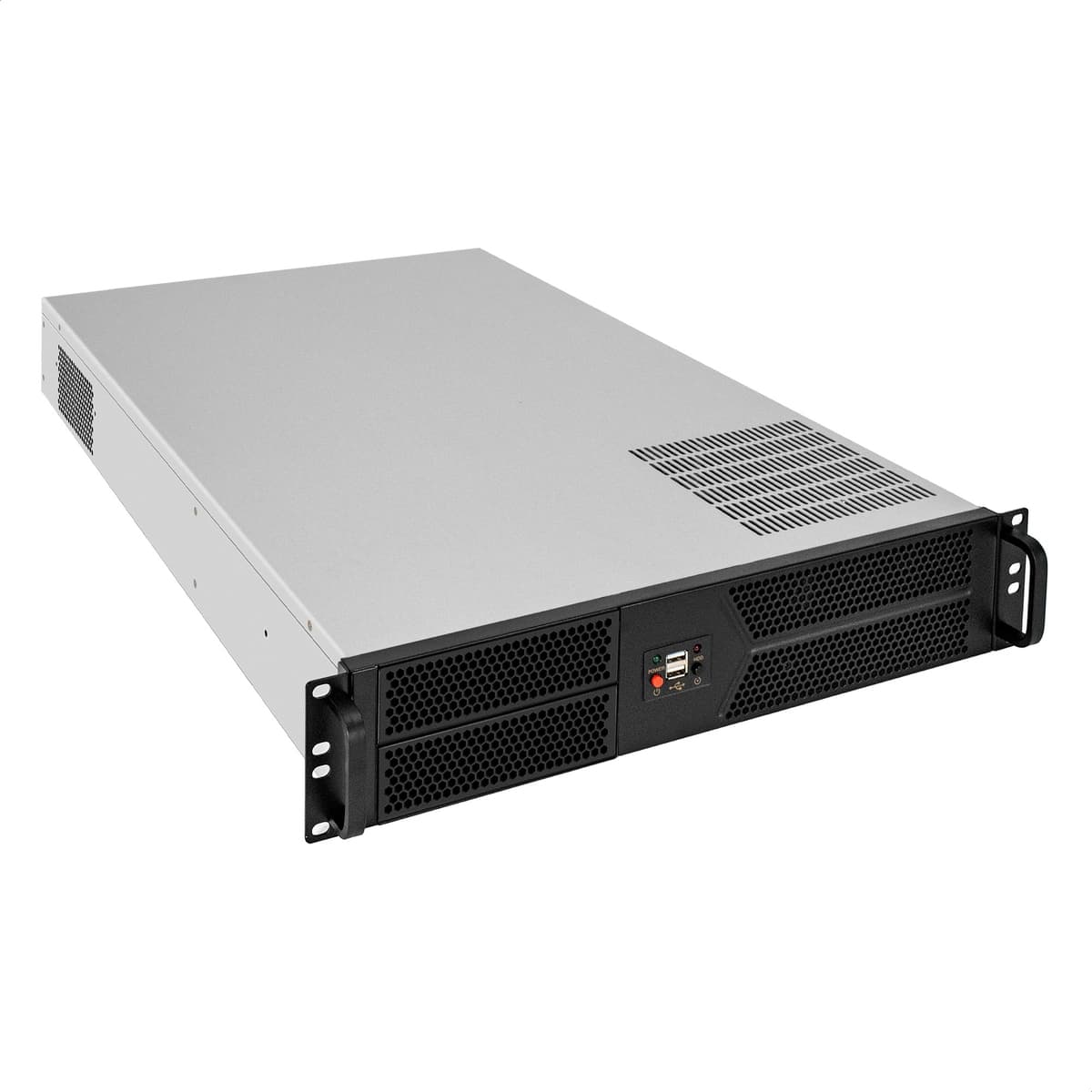 Серверный корпус 2U, 19'' стоечный, глубина 650 мм, БП 1000W, 2xUSB