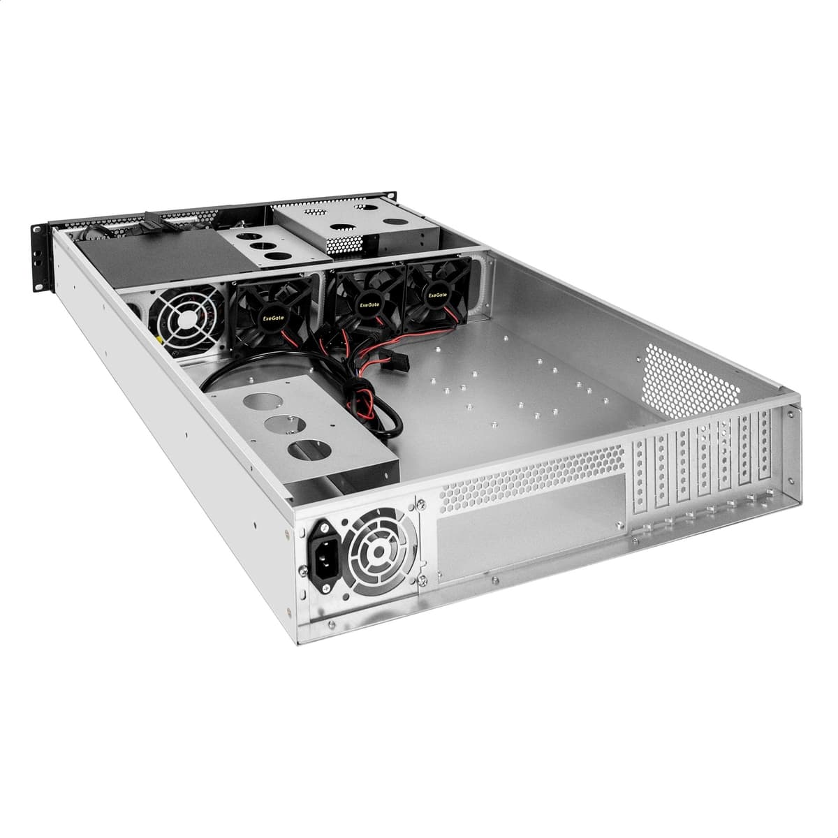 Серверный корпус 2U, 19'' стоечный, глубина 650 мм, БП 1000W, 2xUSB