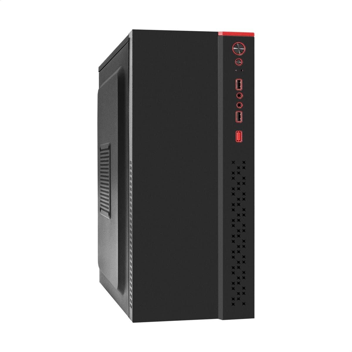 Корпус для ПК, Miditower, ATX, БП 400W, 2xUSB, HD-аудиопорты, чёрный