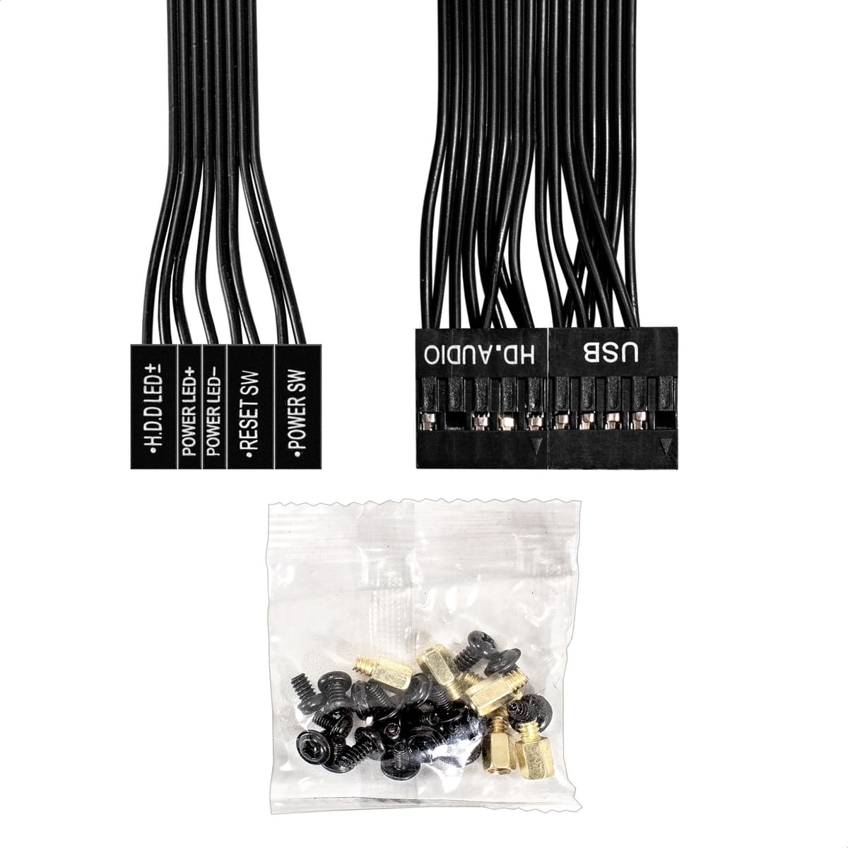 Корпус для ПК, Miditower, ATX, БП 400W, 2xUSB, HD-аудиопорты, чёрный