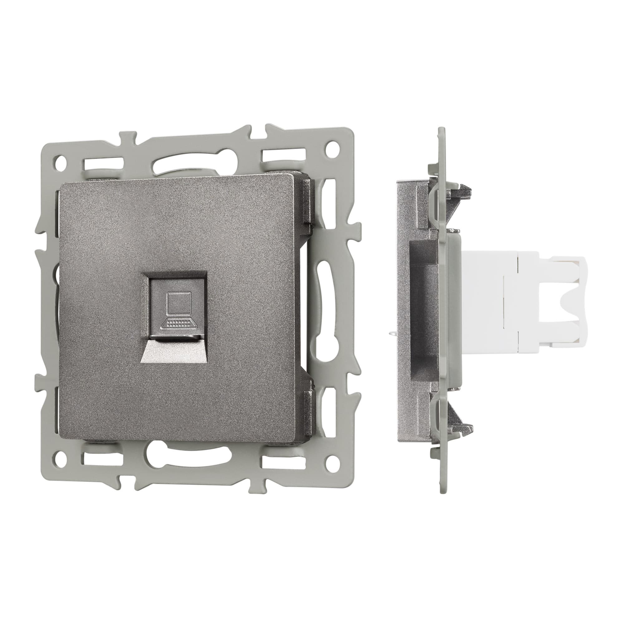 Механизм компьютерной розетки SCT-MPC1-PL-GR RJ-45, CAT6