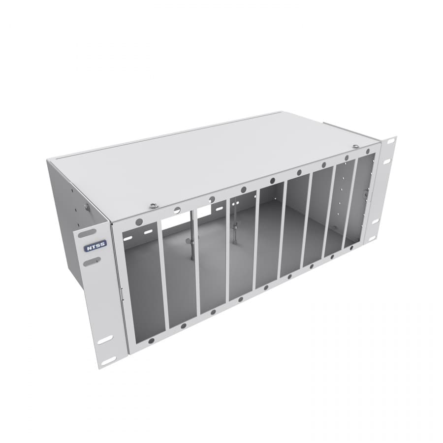 Кросс оптический 19'' укомплектованный 4U, 144 порта SCUPC, 625125 мкм серый RAL 7035