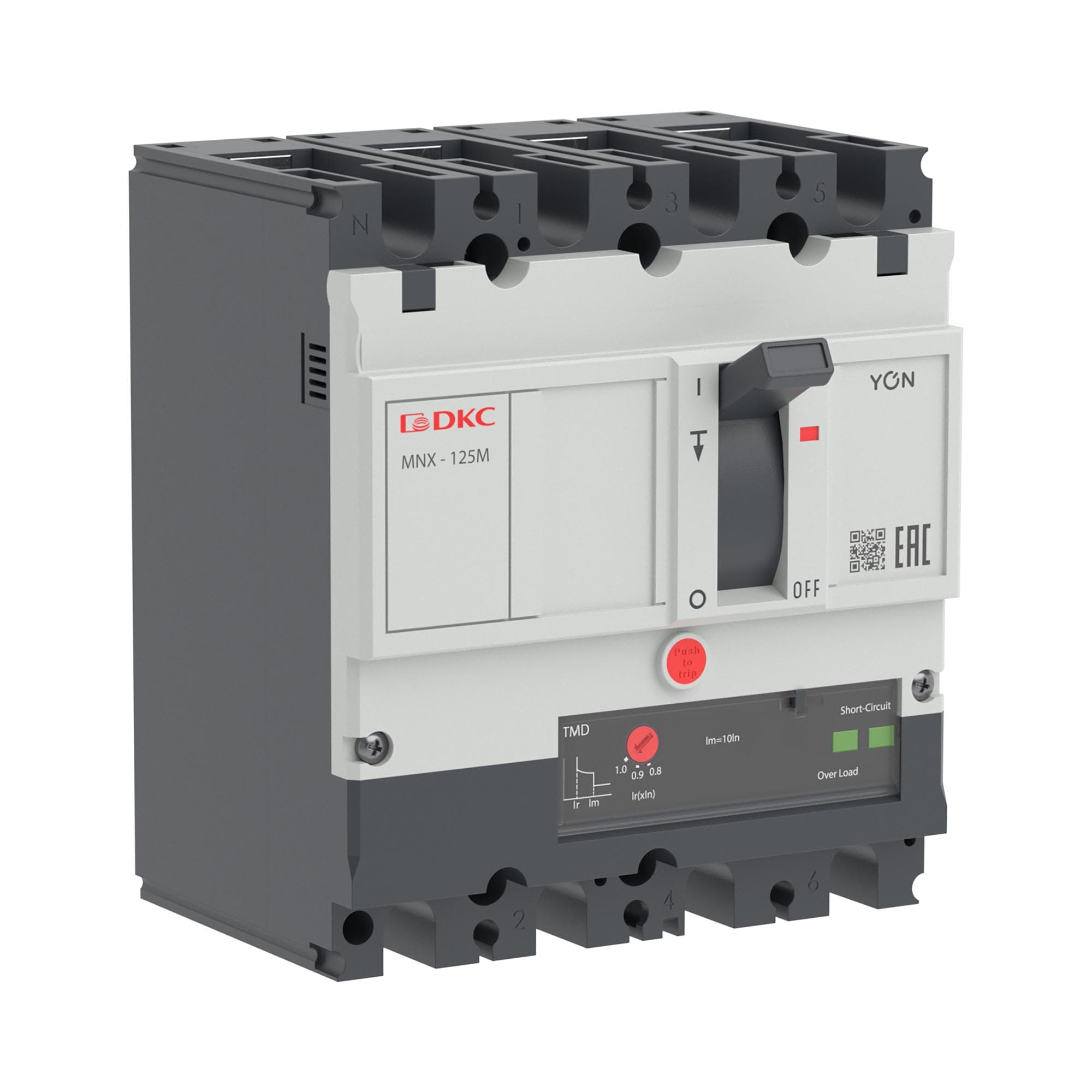 Выключатель автоматический YON pro MNX125M 4P 50 A 100 kA при AC415V расцепитель TMD
