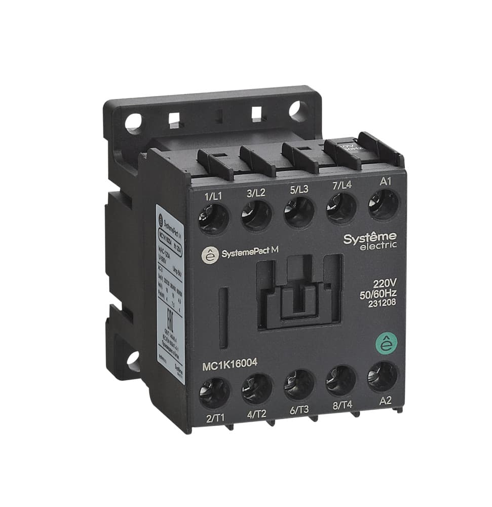 Контактор MC1K 4P(2НО+2НЗ) 9A AC380V 50/60Hz