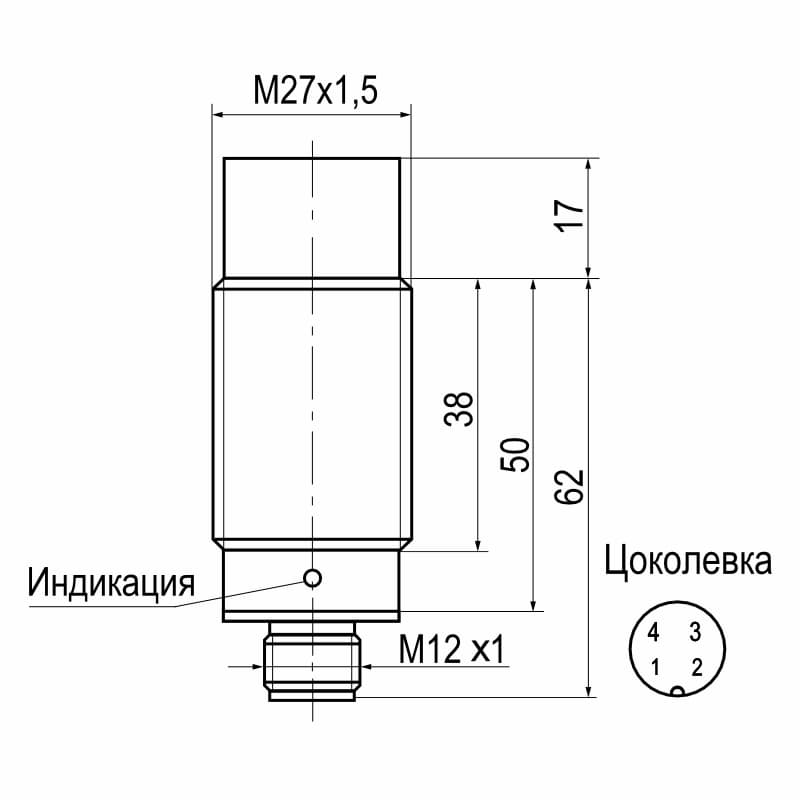 Выключатель бесконтактный ISN EC7A-31P-15-LZS4