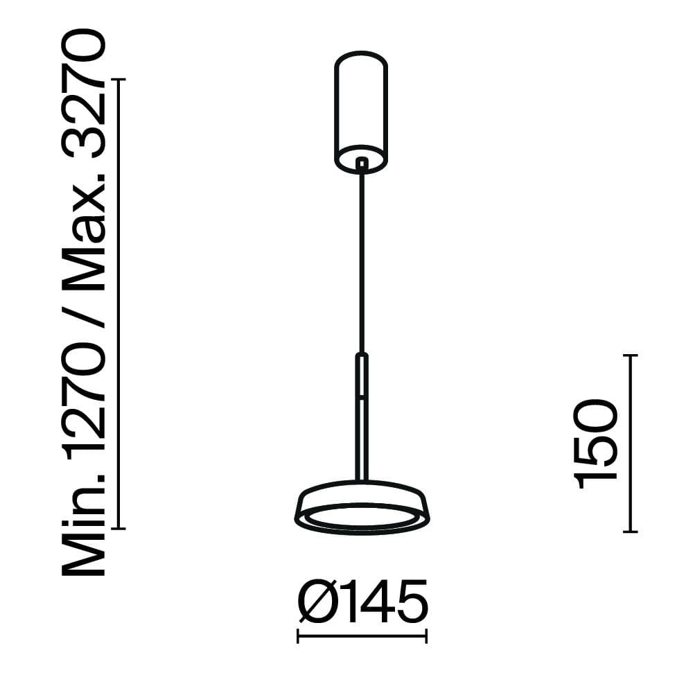 Светильник подвесной El LED 12W Черный