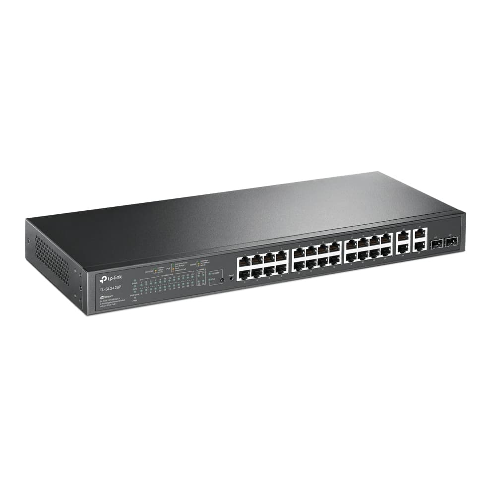 Коммутатор управляемый L2 24  порта RJ45/SFP 10 100 Мб/с PoE 250Вт