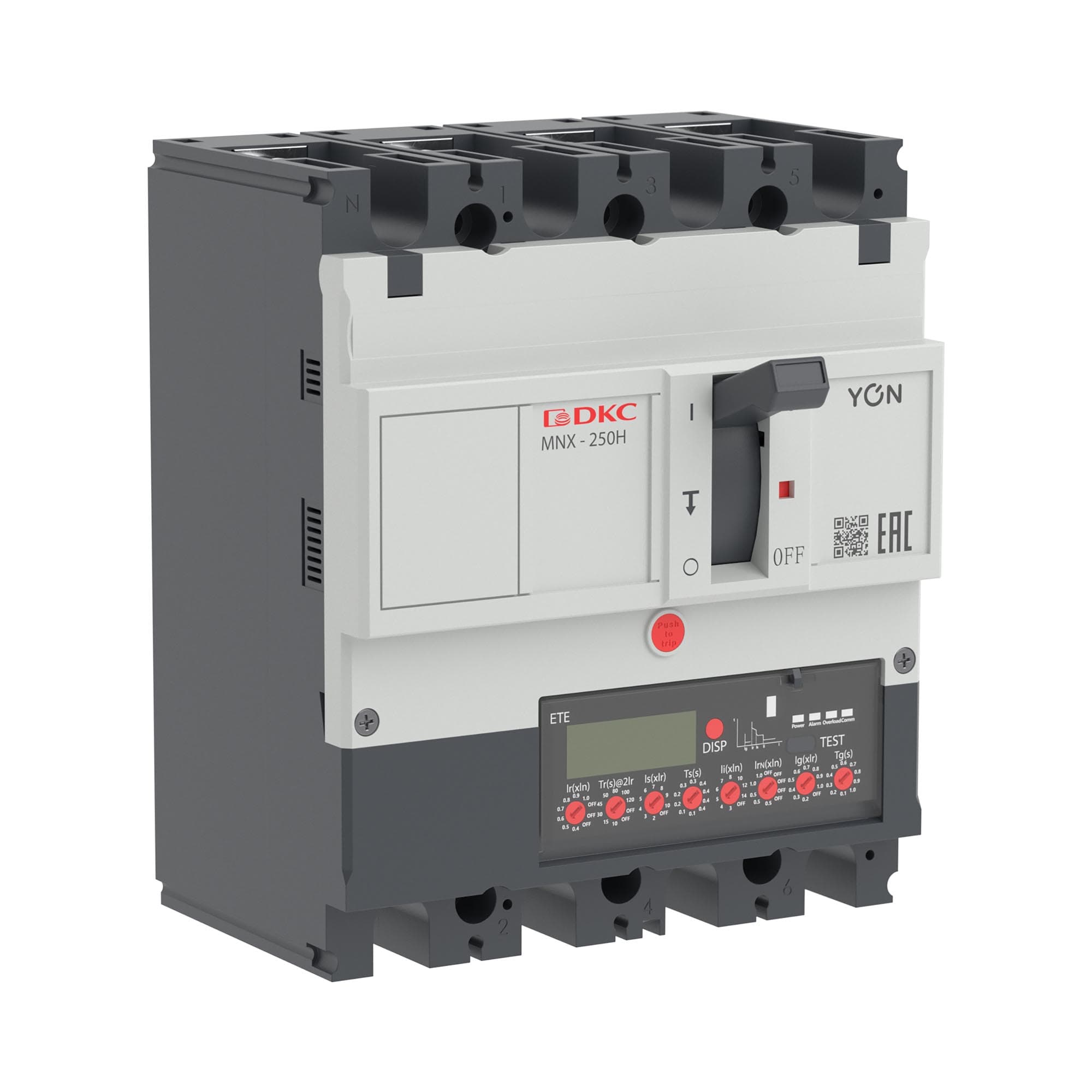 Выключатель автоматический YON pro MNX250H 4P 100 A 150 kA при AC415V расцепитель ETE