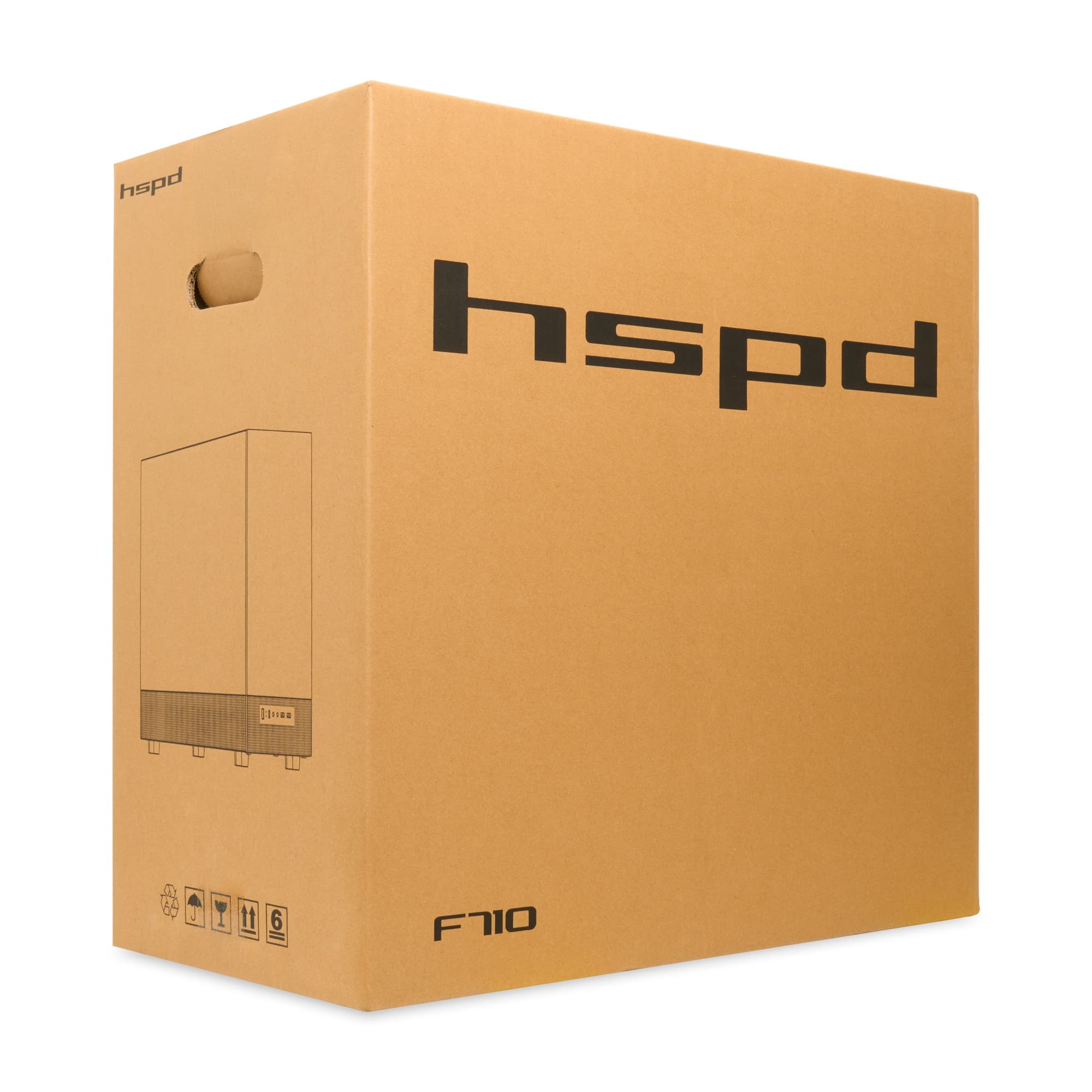 Корпус для ПК F710 Panoramic Black, Mid Tower, E-ATX/ATX/mATX/mITX, черный, с ARGB вент., без БП