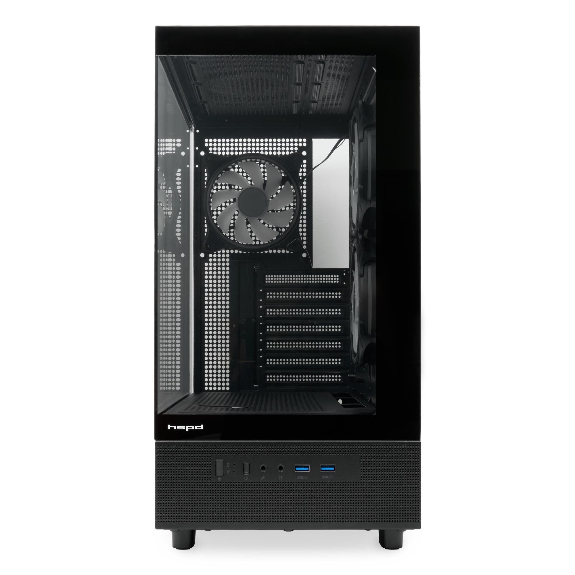 Корпус для ПК F710 Panoramic Black, Mid Tower, E-ATX/ATX/mATX/mITX, черный, с ARGB вент., без БП
