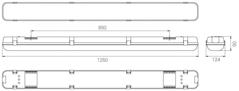 Светильник LPO/LSP SE 50/6300 opal 4K A