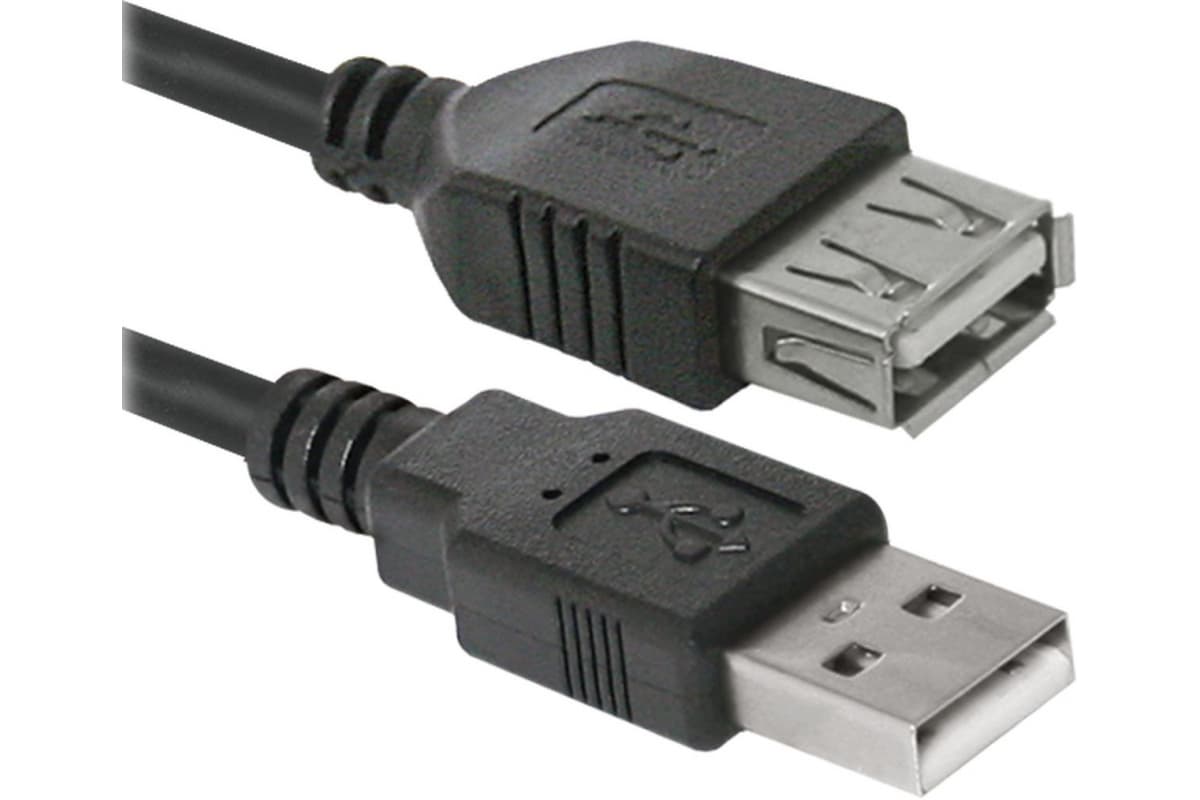 Кабель USB 2.0, AM на AF, 3 м.