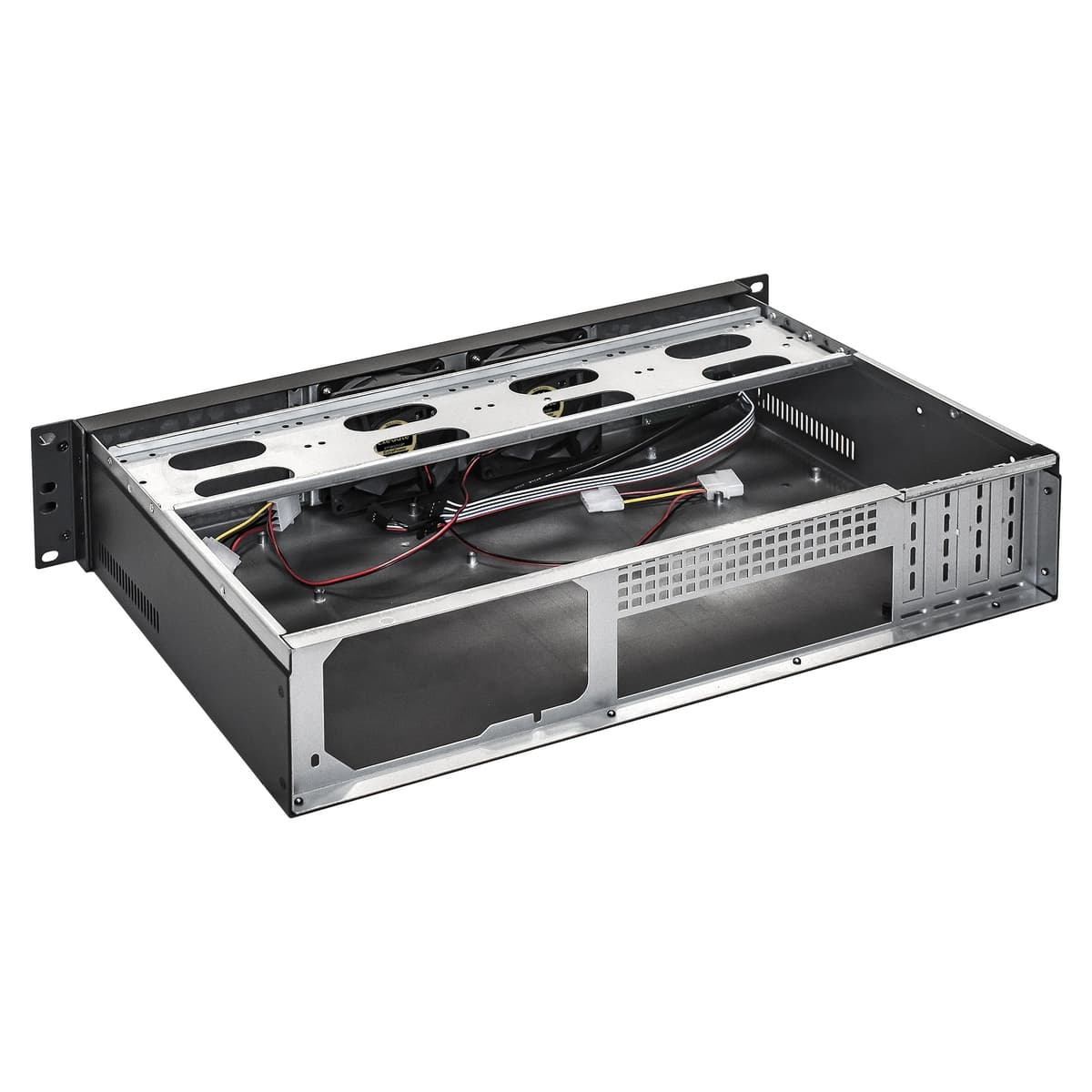 Серверный корпус 2U, 19'' стоечный, глубина 300 мм, без БП, USB