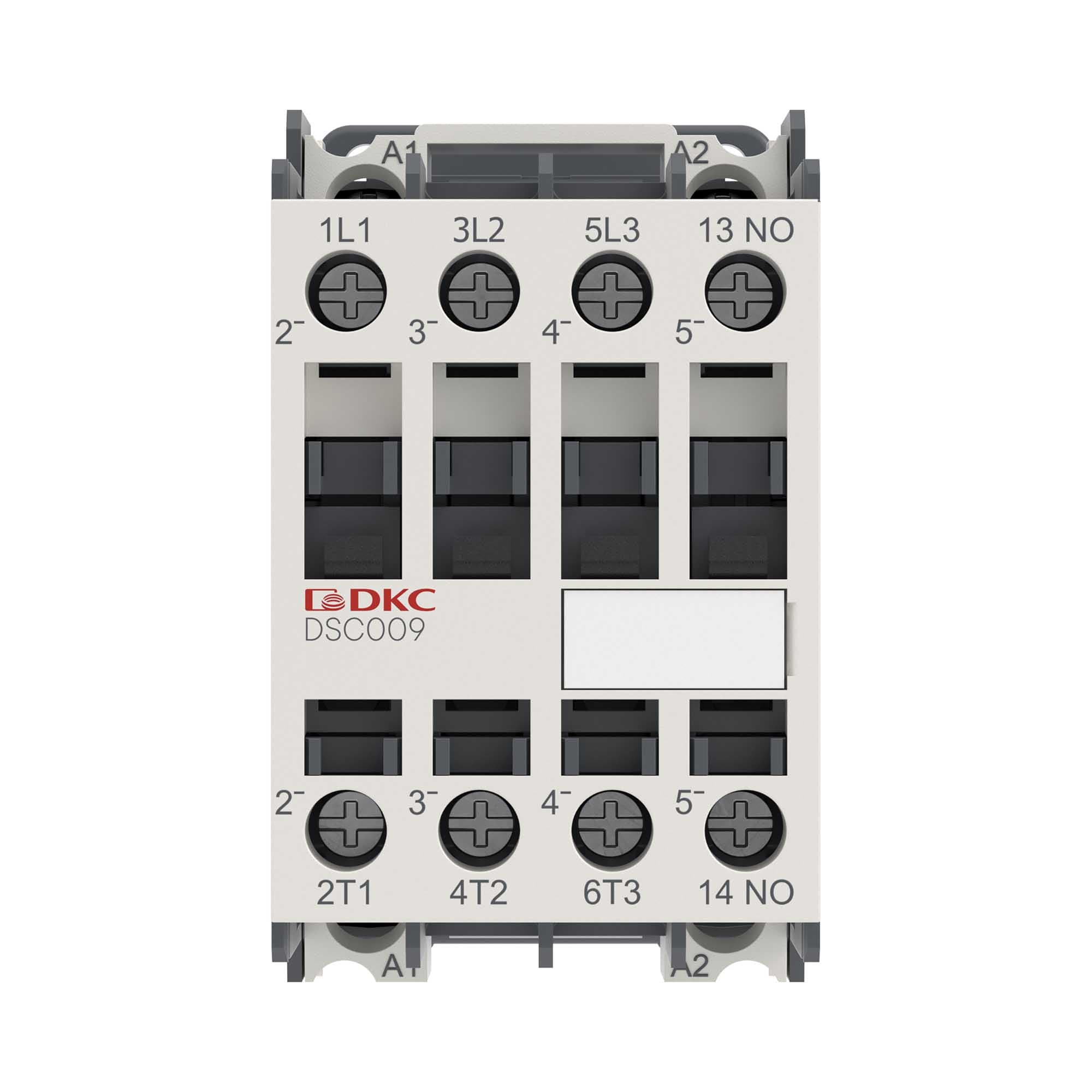 Магнитный контактор YON DSC009 9A 4кВт AC3 3P кат.24В DC 1НО