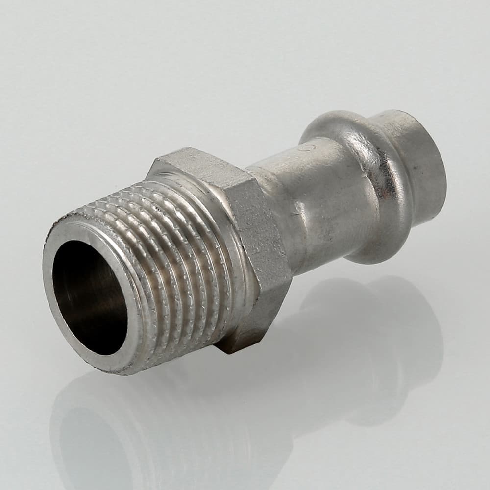 Соединитель нержавеющая сталь 15x1/2' НР