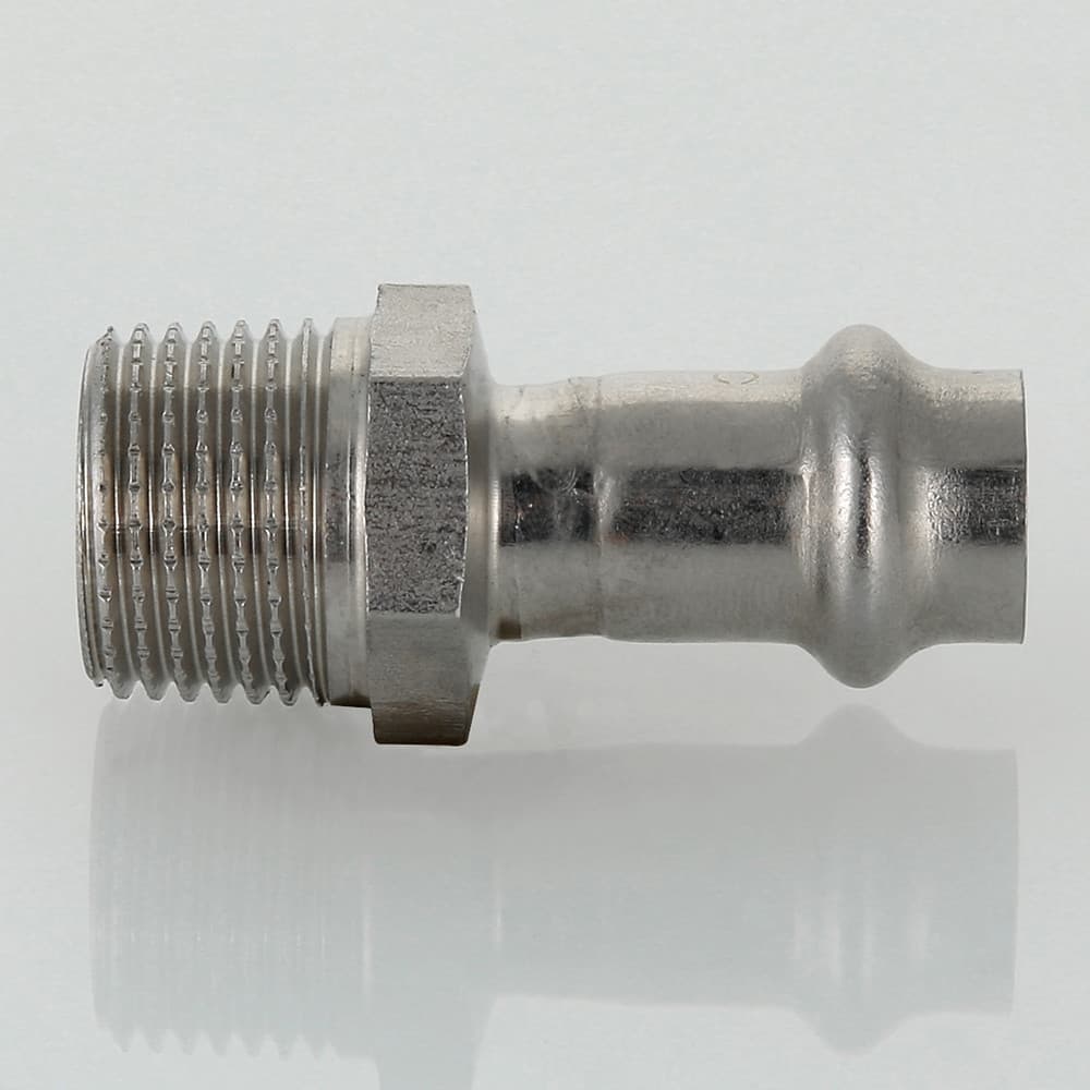 Соединитель нержавеющая сталь 15x1/2' НР