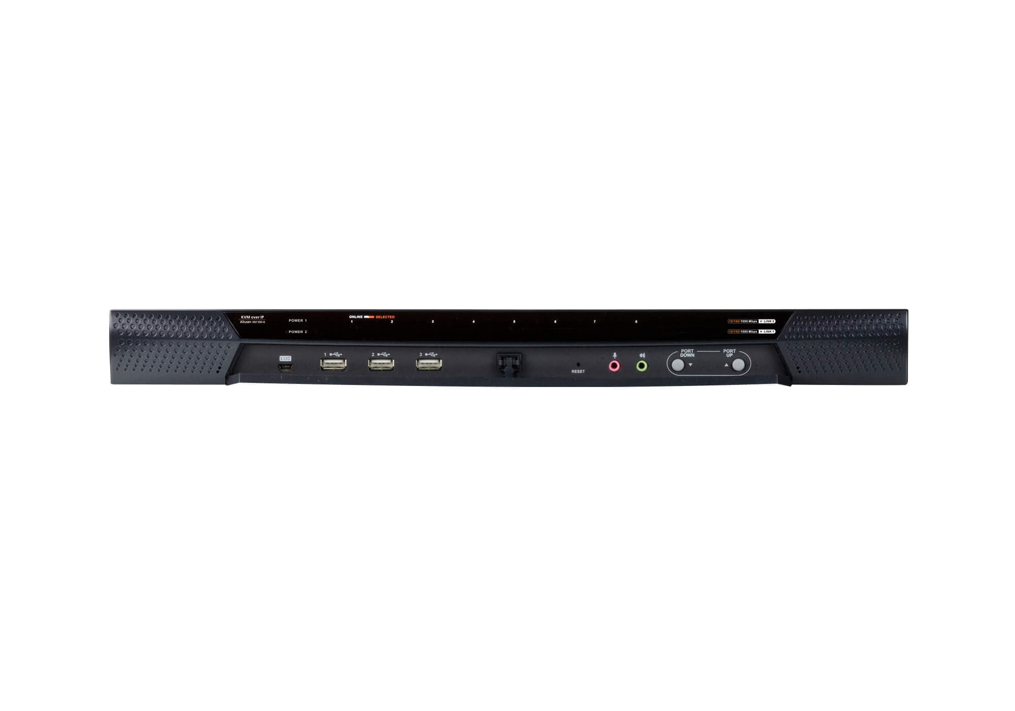 Переключатель KVM 8-портовый с доступом по IP, поддержкой 1-локального, функцией Virtual Media