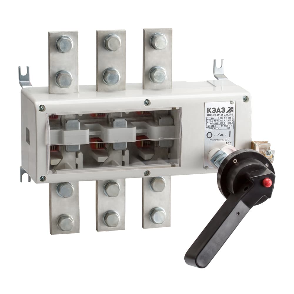 Выключатель нагрузки ВНК-39-31131-630А-IP32-УХЛ3-
