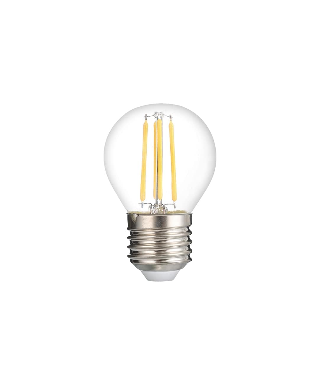 Лампа сетодиодная декоративная LED 8w E27 4000K шар прозрачный филамент 230/50 Jazzway