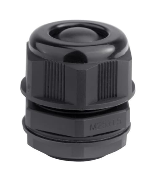 Кабельный ввод IP68 M25 с мембраной черный для    кабеля d.13-18mm