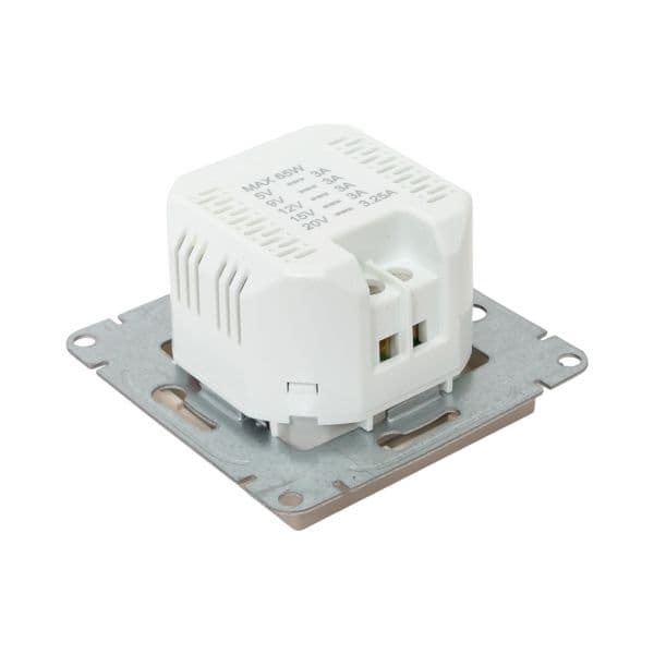 Механизм розетки USB-С  быстрая  кремовый Эпика EKF