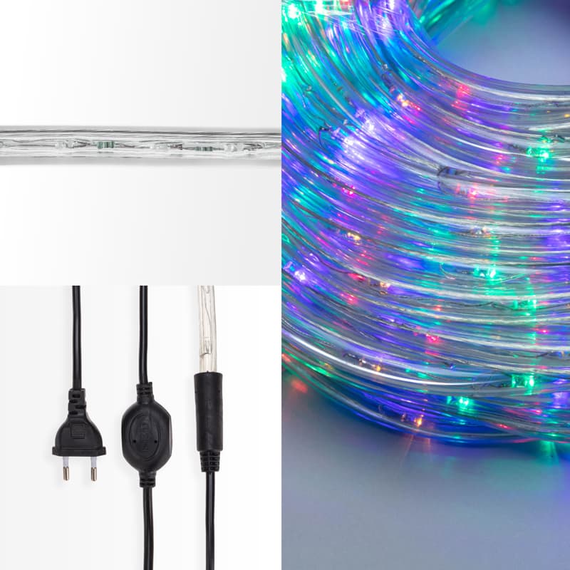 Набор дюралайта LED фиксинг 2W – мульти RYGB, 24 LED/м, 20 м в наборе