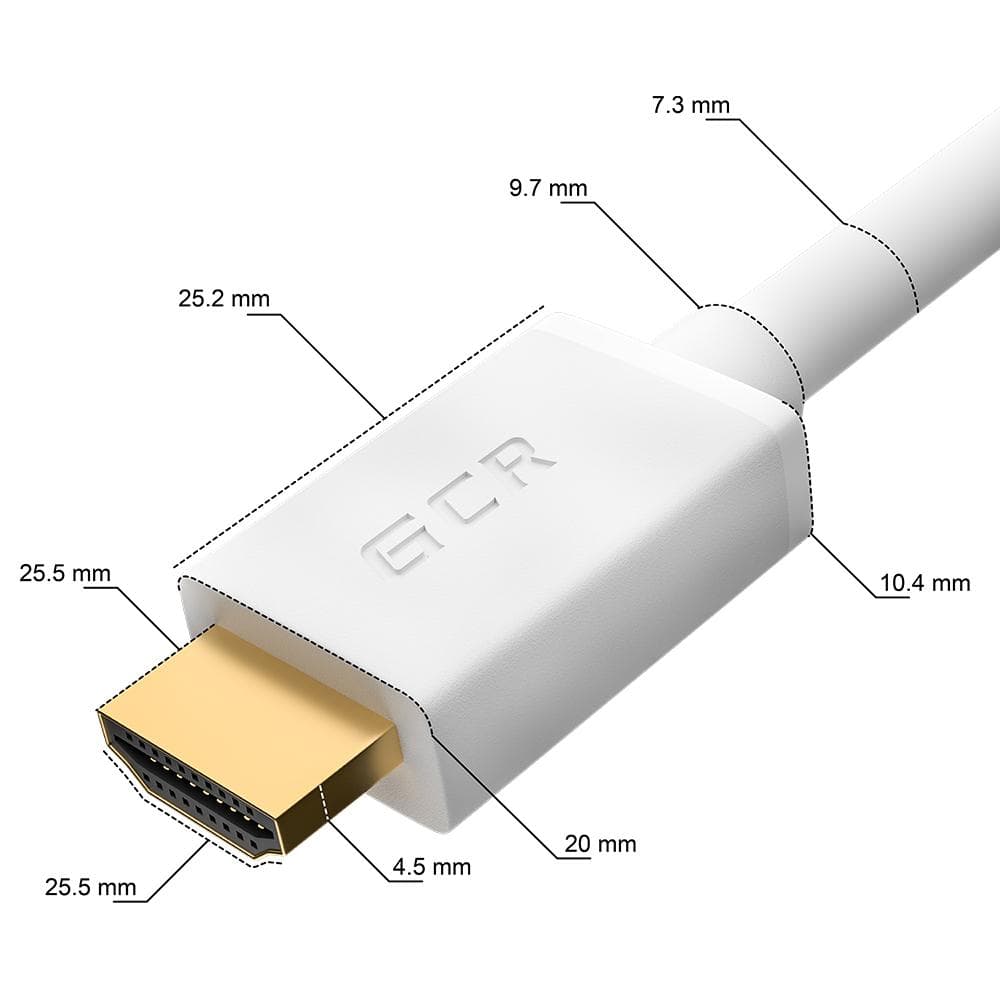 Кабель HDMI 2.0 Ultra HD 19M на 19M, 15 м., белый