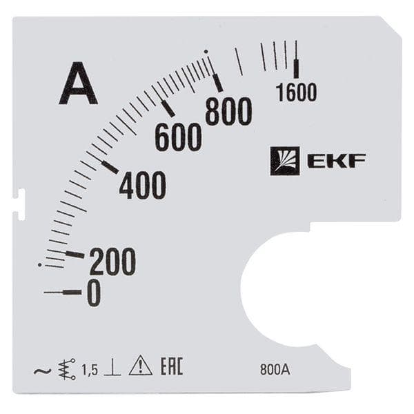 Шкала сменная для A961 800/5А-1.5 PROxima