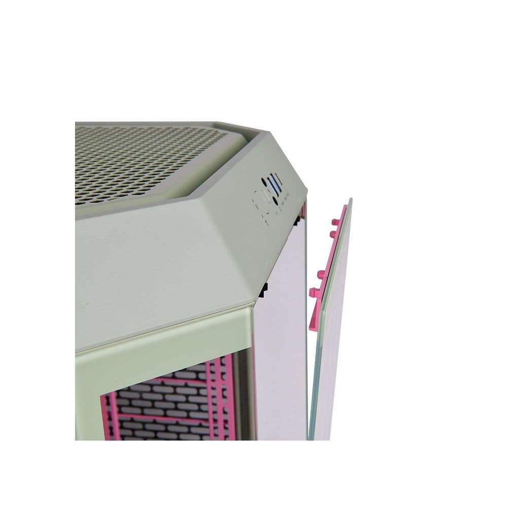 Корпус для ПК The Tower 300 Matcha Plum, Micro Tower, Micro-ATX, серо-зеленый