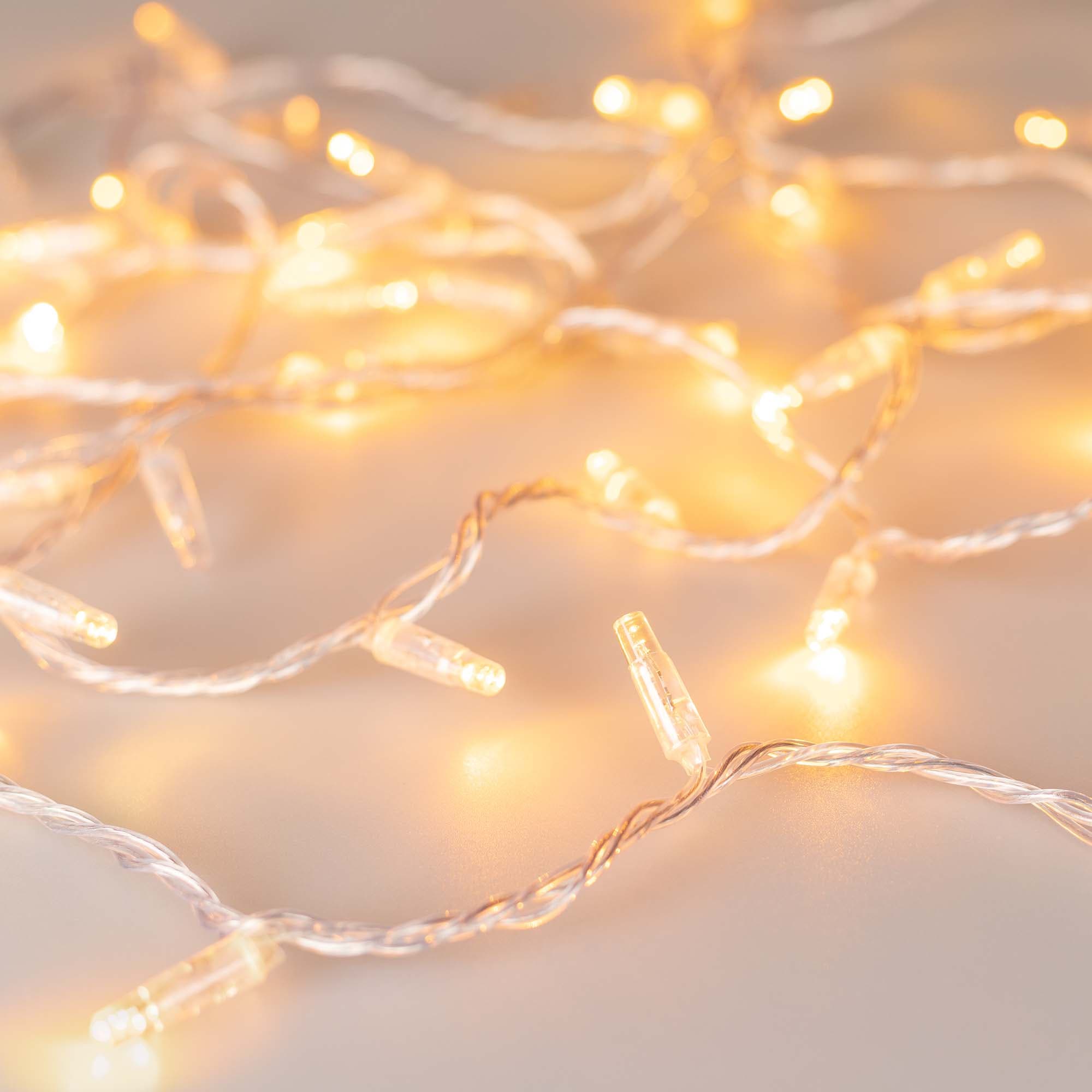 Гирлянда светодиодная декоративная ARD-STRING-CLASSIC-1000-CLEAR-100LED-PULSE Yellow 230V, 7W ARDCL, IP65