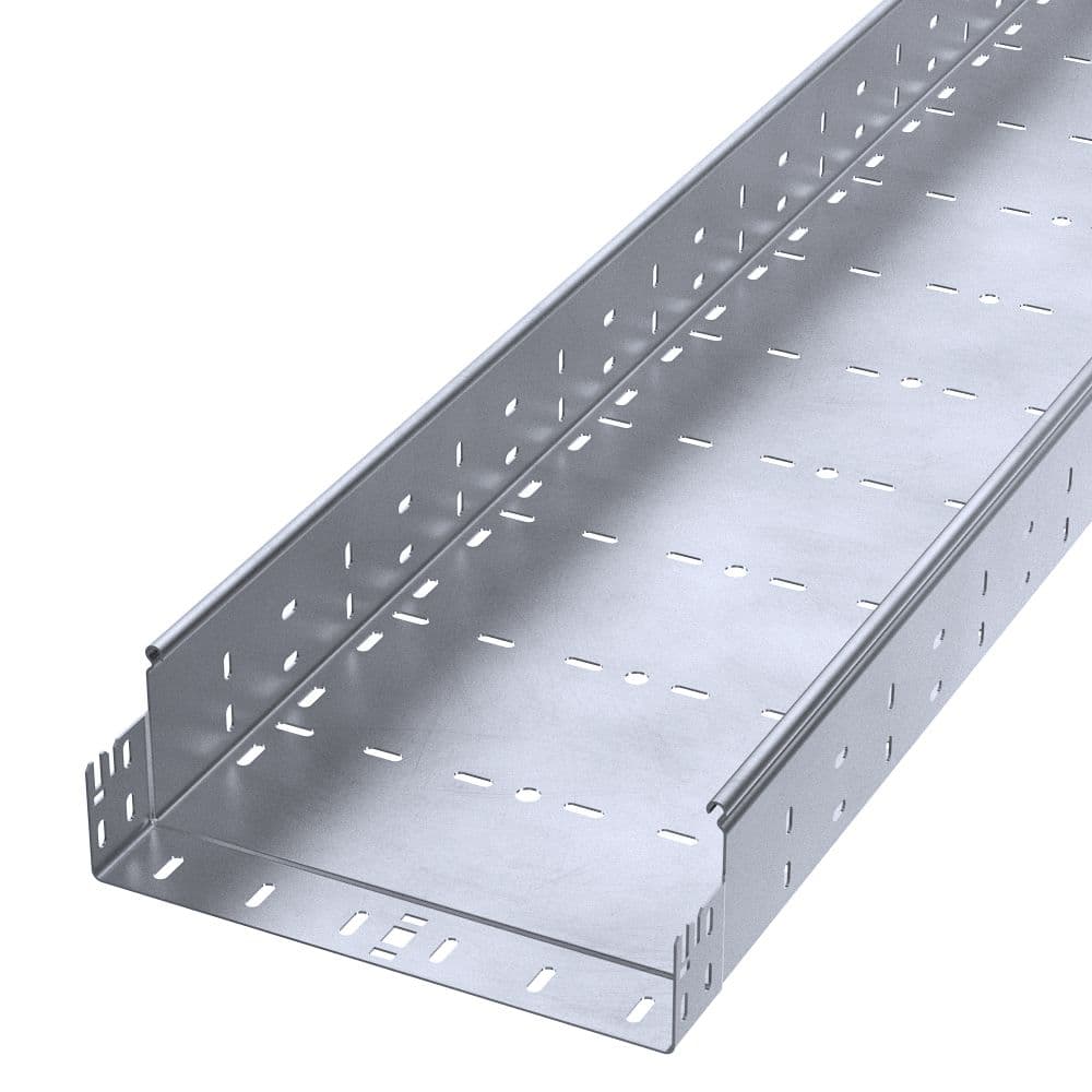 Лоток перфорированный Профи INOX (AISI 316) 300х100x3000 (2,0 мм) (6 м/уп)