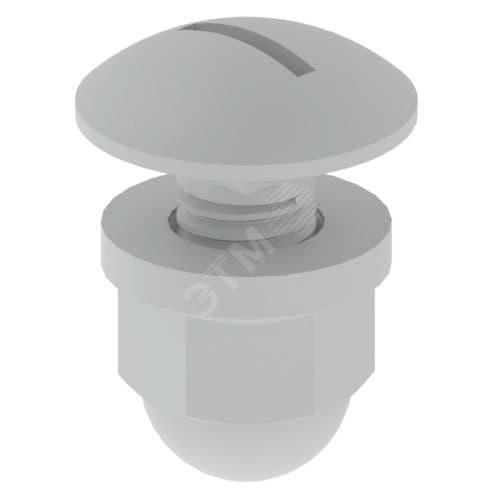 Болт DIN 603 M8x22 ПВХ-М1 серый RAL7030