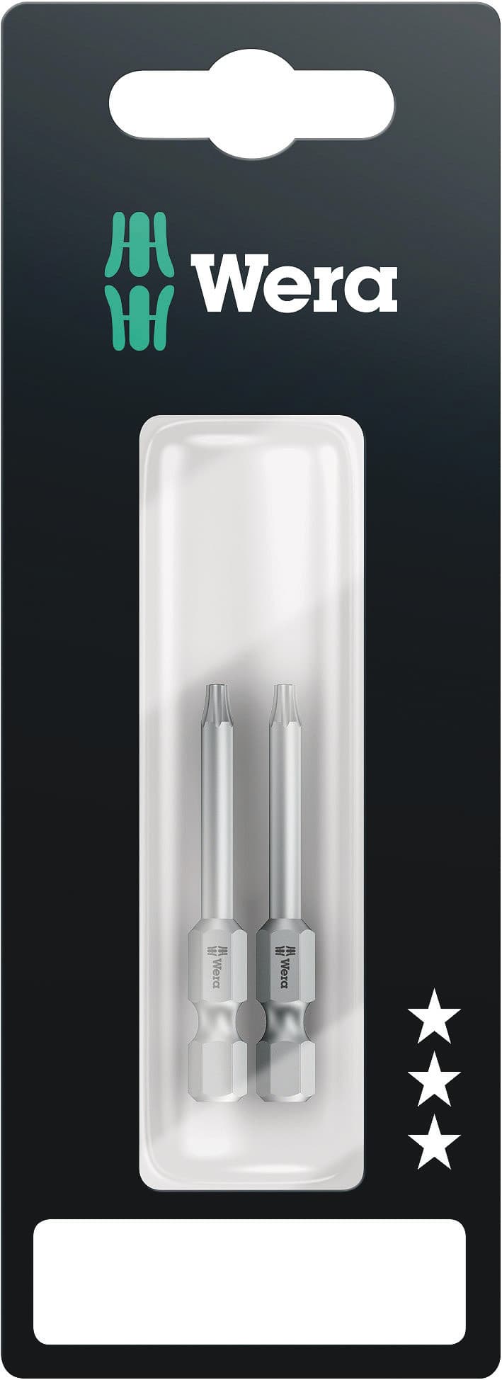 Бита 867/4 Z TORX SB вязкая твёрдость хвостовик шестигранный 1/4 E 6.3 TX 10X50 мм 2 шт с держателем-еврослот для подвеса