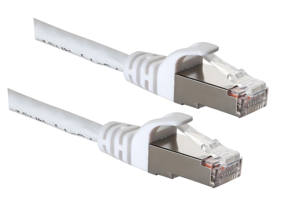 Патч-корд CAT6A SLIM-LINE S/FTP LSZH Белый 2м