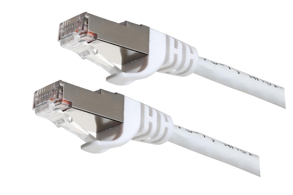 Патч-корд CAT6A SLIM-LINE S/FTP LSZH Белый 2м